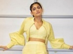 Kubbra Sait’s lemon yellow attire is for every casual night out