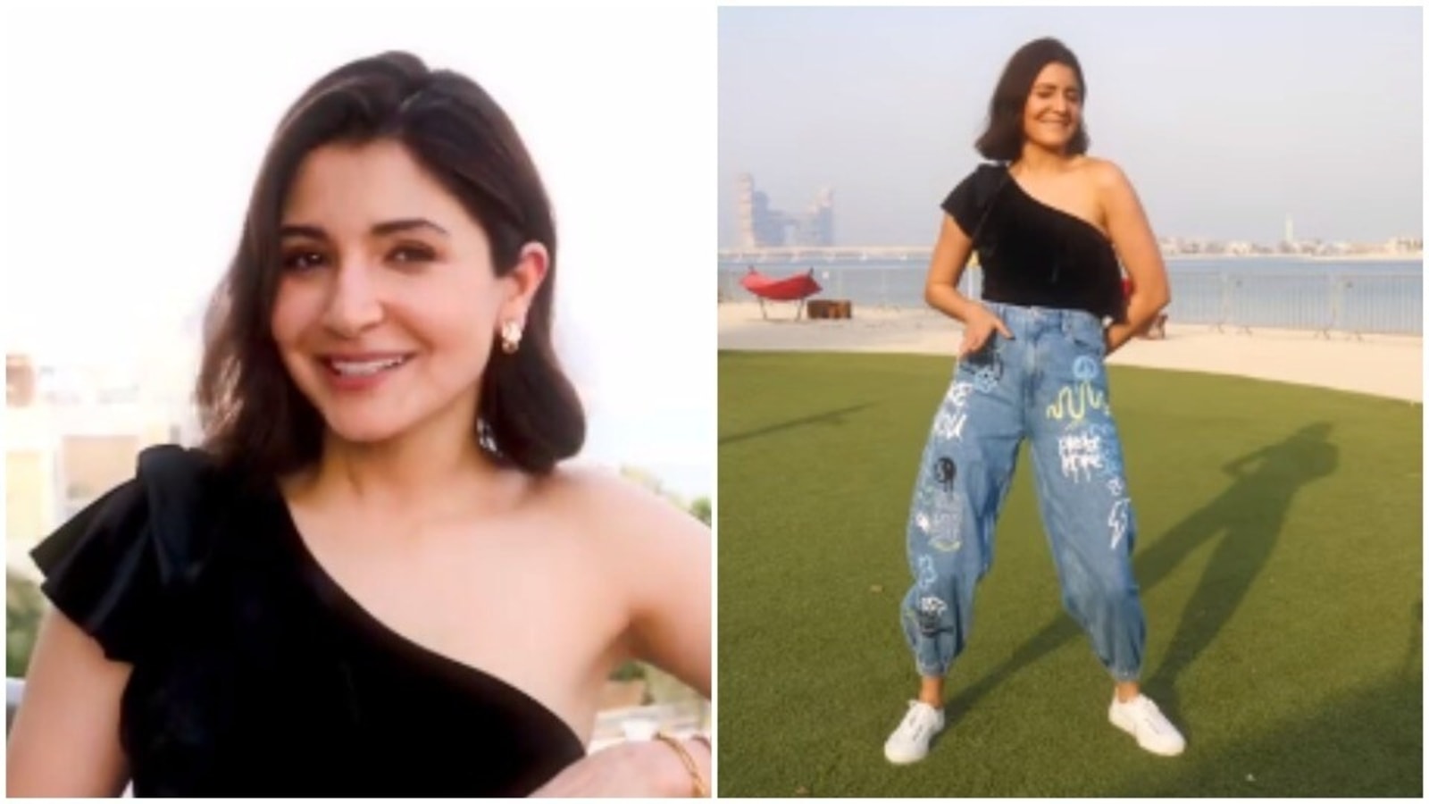 Alia Bhatt Vs Anushka Sharma Xxx - Anushka Sharma shares video from UAE as she dances to Badshah's Jugnu.  Watch | Bollywood - Hindustan Times