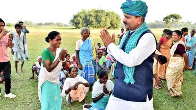 While campaigning for bye-election at Gossaigaon seat, Singhal said there will be no development in the constituency if voters didn’t vote for the BJP. (Photo Courtesy- Twitter) While campaigning for bye-election at Gossaigaon seat, Singhal said there will be no development in the constituency if voters didn’t vote for the BJP. (Photo Courtesy- Twitter)