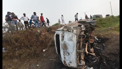 Two separate FIRs—the first for mowing down of four farmers and the second regarding the killing of four others — were registered at the Tikunia police station after the October 3 incident (File Photo)