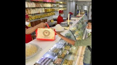 The food safety team of the district health department stepping up its drive against adulteration conducted a surprise check at sweet shops and dairies at Dhakoli near Zirakpur and took four samples. (HT File Photo/ Representational image)