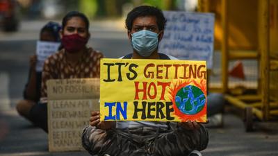 The climate crisis is a reality. Our planet is unable to breathe. The three poles — the Arctic, Antarctica and the Himalayas — are all melting. Oceans are warmer than ever before (Amal KS/HT PHOTO) The climate crisis is a reality. Our planet is unable to breathe. The three poles — the Arctic, Antarctica and the Himalayas — are all melting. Oceans are warmer than ever before (Amal KS/HT PHOTO)