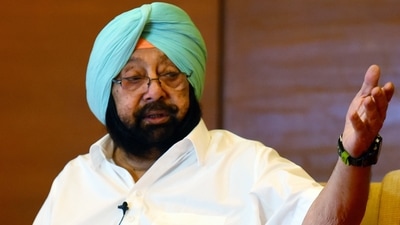 Former Punjab chief minister Amarinder Singh addresses a press conference in Chandigarh on Wednesday. (ANI Photo) Former Punjab chief minister Amarinder Singh addresses a press conference in Chandigarh on Wednesday. (ANI Photo)