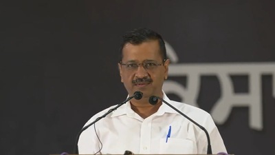 Arvind Kejriwal said that he would unveil a “special plan” next month, on which his party is currently working, for the development of agriculture in the state. (Screenshot from video shared by @AAPPunjab on Twitter) Arvind Kejriwal said that he would unveil a “special plan” next month, on which his party is currently working, for the development of agriculture in the state. (Screenshot from video shared by @AAPPunjab on Twitter)