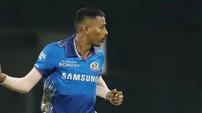 Hardik Pandya in action in IPL 2021 (IPL/BCCI)