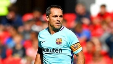File image of Barcelona's Sergi Barjuan. (AP) File image of Barcelona's Sergi Barjuan. (AP)