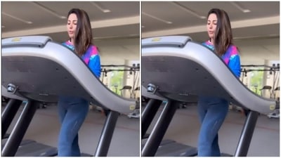 A page from Hina Khan’s gym diaries is all about fitness and fashion (Instagram/@realhinakhan) A page from Hina Khan’s gym diaries is all about fitness and fashion (Instagram/@realhinakhan)