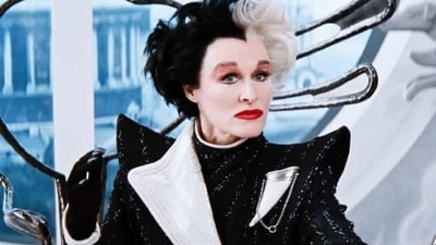 Cruella Deville from 101 Dalmations: If you want to disguise yourself as a character and still look stylish then this is the character you should pick. Wear a black dress, a fur coat, red shoes and don't forget red lipstick and a white and black wig. (Movie screengrab) Cruella Deville from 101 Dalmations: If you want to disguise yourself as a character and still look stylish then this is the character you should pick. Wear a black dress, a fur coat, red shoes and don't forget red lipstick and a white and black wig. (Movie screengrab)