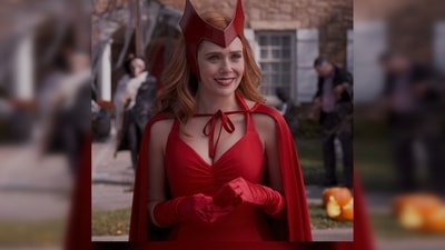 Wanda Maximoff from WandaVision: This show has several characters to choose your Halloween costume from but the best has to be Wanda Maximoff's red costume. (Series screengrab) Wanda Maximoff from WandaVision: This show has several characters to choose your Halloween costume from but the best has to be Wanda Maximoff's red costume. (Series screengrab)