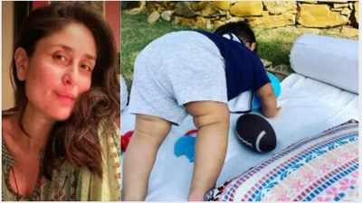 Kareena Kapoor Khan shares Jehangir Ali Khan's picture doing yoga