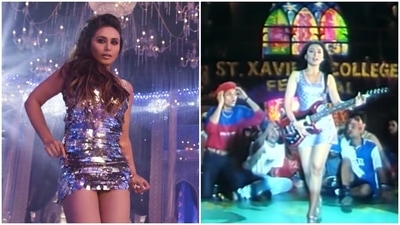 Rani Mukerji in Tattoo Waaliye and 23 years ago in Koi Mil Gaya from Kuch Kuch Hota Hai. Rani Mukerji in Tattoo Waaliye and 23 years ago in Koi Mil Gaya from Kuch Kuch Hota Hai.