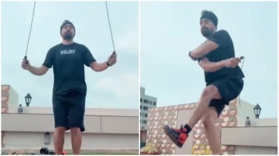 Rannvijay Singha loves skipping – Here’s proof (Instagram/@rannvijaysingha) Rannvijay Singha loves skipping – Here’s proof (Instagram/@rannvijaysingha)
