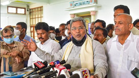 Opposition leader Siddaramaiah told the media that two influential politicians were involved and there was an attempt to cover up their role in the case. (PTI)