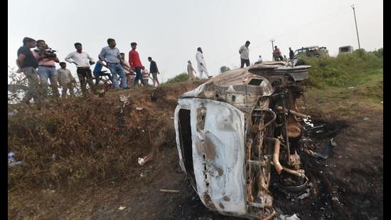 Two separate FIRs—the first for mowing down of four farmers and the second regarding the killing of four others — were registered at the Tikunia police station after the October 3 incident (File Photo)