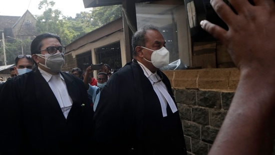 Senior lawyer Mukul Rohatgi at the Bombay High Court to represent Bollywood actor Shah Rukh Khan's son Aryan Khan.(AP)