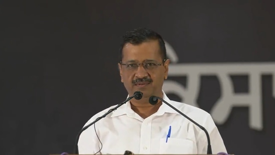 Arvind Kejriwal said that he would unveil a “special plan” next month, on which his party is currently working, for the development of agriculture in the state.(Screenshot from video shared by @AAPPunjab on Twitter) Arvind Kejriwal said that he would unveil a “special plan” next month, on which his party is currently working, for the development of agriculture in the state.(Screenshot from video shared by @AAPPunjab on Twitter)