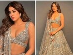 Janhvi Kapoor's outfits are always on point. From casual airport look to fancy red carpet look, the Dhadak actor sure knows hot to nail every outfit that she dons. Recently, Janhvi's stylist Tanya Ghavri shared a few photos of the actor in a stunning ivory lehenga that will surely leave you spellbound.(Instagram/@tanghavri)