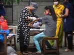 The seroprevalence in the latest round is a jump of 41 percentage points from the fifth survey, (Sanchit Khanna/HT Archive) The seroprevalence in the latest round is a jump of 41 percentage points from the fifth survey, (Sanchit Khanna/HT Archive)