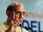 Union Defence Minister Rajnath Singh addresses during the valedictory session of a National Conference on 'Delivering Democracy: Reviewing Two Decades of Narendra Modi as Head of Government', organised by Rambhau Mhalgi Prabodhini at India International Centre in New Delhi. Union Defence Minister Rajnath Singh addresses during the valedictory session of a National Conference on 'Delivering Democracy: Reviewing Two Decades of Narendra Modi as Head of Government', organised by Rambhau Mhalgi Prabodhini at India International Centre in New Delhi. 