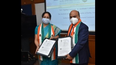 The MoU will help IIM Lucknow and ICSI promote imparting knowledge and skills required to operate in the area of academic programmes, research and training (HT photo) The MoU will help IIM Lucknow and ICSI promote imparting knowledge and skills required to operate in the area of academic programmes, research and training (HT photo)