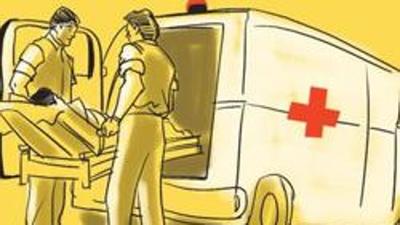 The accident took place on Piro-Jagdishpur road near Devhanda bridge. (HT PHOTO)