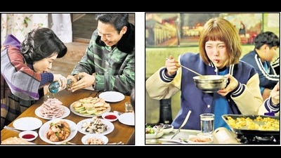 Scenes from Crash Landing on You, a romance series, and Weightlifting Fairy Kim Bok Joo, about a group of college athletes. Food is an integral part of all South Korean shows, regardless of genre. It’s always beautifully staged too, and shown in delectable close-up. Scenes from Crash Landing on You, a romance series, and Weightlifting Fairy Kim Bok Joo, about a group of college athletes. Food is an integral part of all South Korean shows, regardless of genre. It’s always beautifully staged too, and shown in delectable close-up.