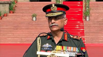 Indian Army Chief General MM Naravane speaks during an event in Pune on Friday. (ANI) Indian Army Chief General MM Naravane speaks during an event in Pune on Friday. (ANI)