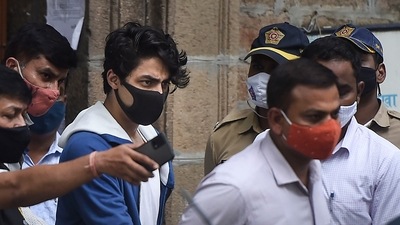 Aryan Khan, son of actor Shah Rukh Khan, his friend Arbaaz Merchant and model Munmun Dhamecha were granted bail by the Bombay high court.&nbsp; (PTI File Photo)