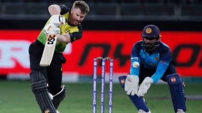 Australia's David Warner in action (REUTERS)
