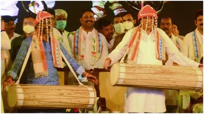 National Tribal Dance Festival 2021: Hemant Soren, Bhupesh Baghel inaugurate National Tribal Dance Festival 2021: Hemant Soren, Bhupesh Baghel inaugurate