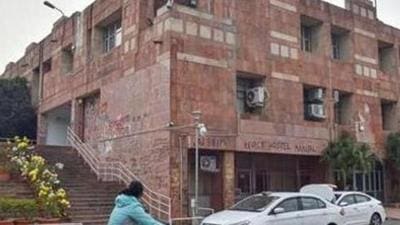 Jawaharlal Nehru University vice-chancellor M Jagadesh Kumar on Friday cancelled a webinar organised by the Centre for Women Studies after a section of teachers and students pointed out that the meeting notice referred to the Union territory of Jammu and Kashmir as ‘Indian occupied Kashmir’. (PTI) Jawaharlal Nehru University vice-chancellor M Jagadesh Kumar on Friday cancelled a webinar organised by the Centre for Women Studies after a section of teachers and students pointed out that the meeting notice referred to the Union territory of Jammu and Kashmir as ‘Indian occupied Kashmir’. (PTI)