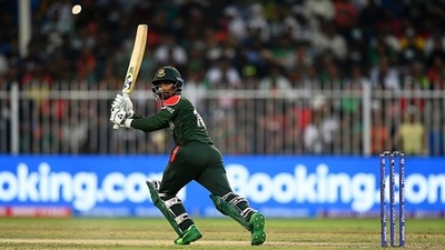 Liton Das top scored with 44 but it was not enough to get Bangladesh over the line. (Getty) Liton Das top scored with 44 but it was not enough to get Bangladesh over the line. (Getty)