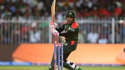 Mushfiqur Rahim was bowled by a Ravi Rampaul slower one. (Getty) Mushfiqur Rahim was bowled by a Ravi Rampaul slower one. (Getty)