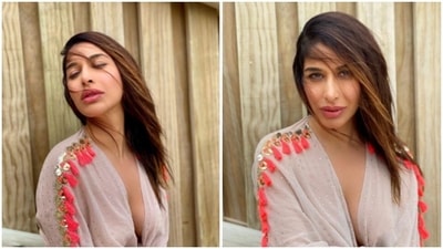 Sophie Choudry, in a midriff-baring shirt, is a sight to behold (Instagram/@sophiechoudry) Sophie Choudry, in a midriff-baring shirt, is a sight to behold (Instagram/@sophiechoudry)