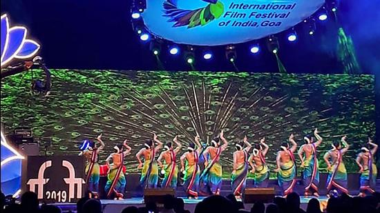 Artists perform on the concluding day of the 50th International Film Festival of India (IFFI), in Panaji on November 28, 2019. (PTI/File)