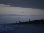 The SpaceX Falcon 9 rocket and Crew Dragon on launch Pad 39A at NASA's Kennedy Space Center after its scheduled launch was delayed on October 30, 2021 in Cape Canaveral. (Getty Images/AFP) The SpaceX Falcon 9 rocket and Crew Dragon on launch Pad 39A at NASA's Kennedy Space Center after its scheduled launch was delayed on October 30, 2021 in Cape Canaveral. (Getty Images/AFP)