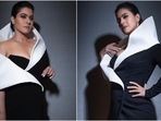 Kajol in <span class='webrupee'>₹</span>2 lakh dress says 'Happy Halloween witches', flaunts hourglass frame