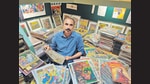 Prasad has 18,000 volumes, in various Indian languages, in his collection. But he’s now researching how the concept of visual storytelling goes much further back in India, to ancient visual storytelling traditions like Kavad and Pattachitra. (Aditya Babu) Prasad has 18,000 volumes, in various Indian languages, in his collection. But he’s now researching how the concept of visual storytelling goes much further back in India, to ancient visual storytelling traditions like Kavad and Pattachitra. (Aditya Babu)