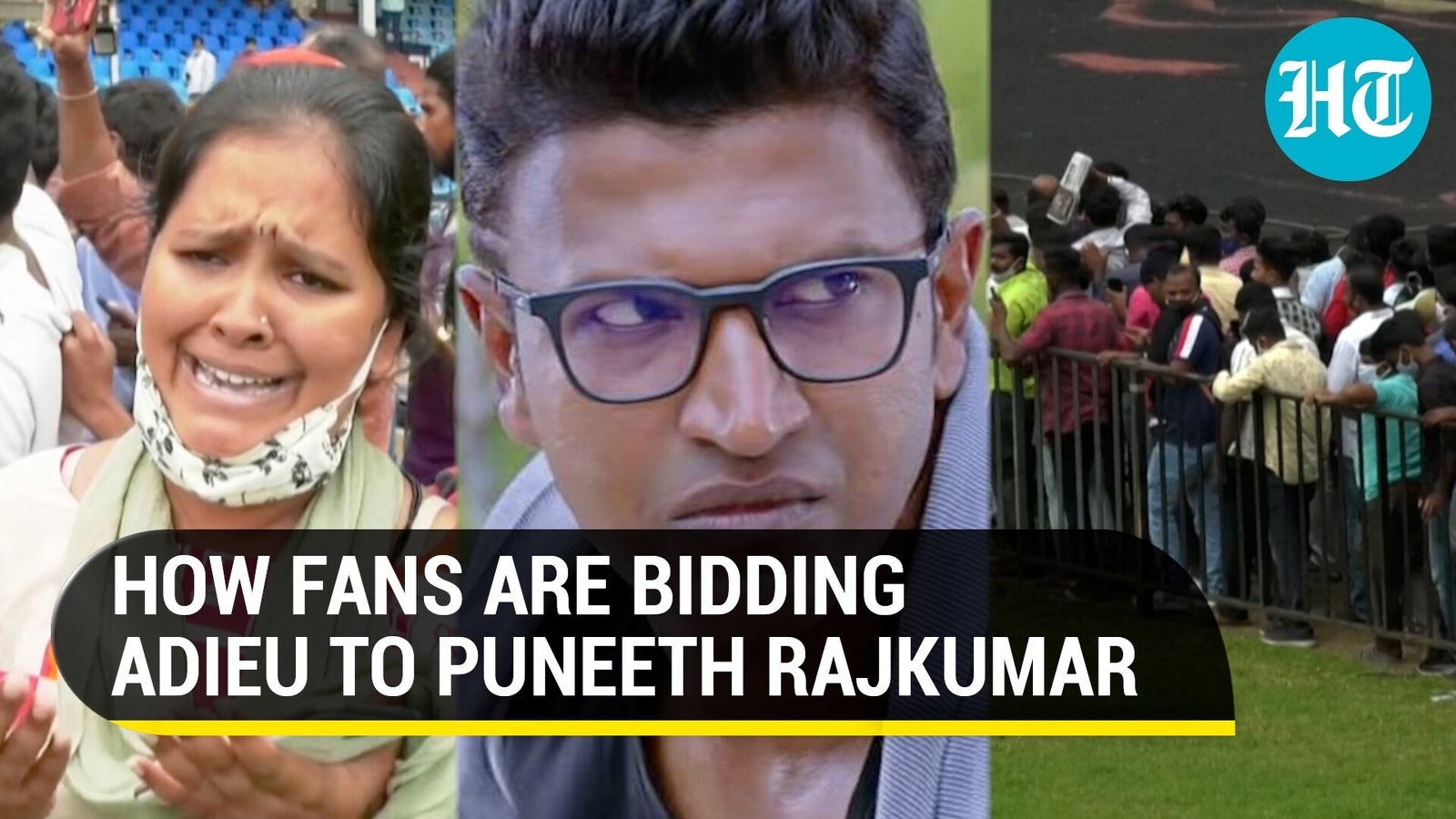 Crying Fans Posters Across Cities As Puneeth Rajkumar Gets Teary