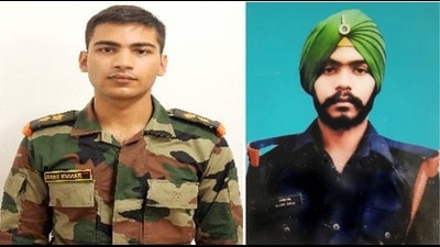The deceased have been identified as Lieutenant Rishi Kumar and Sepoy Manjit Singh. (PTI) The deceased have been identified as Lieutenant Rishi Kumar and Sepoy Manjit Singh. (PTI)