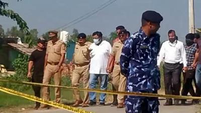 Special Investigation Team takes the accused to recreate the crime scene, in Lakhimpur Kheri . (ANI FILE PHOTO) Special Investigation Team takes the accused to recreate the crime scene, in Lakhimpur Kheri . (ANI FILE PHOTO)