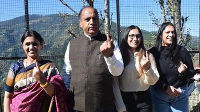 The election is significant as Mandi is the home district of chief minister Jai Ram Thakur and will be the litmus test of his popularity. (Birbal Sharma/HT) The election is significant as Mandi is the home district of chief minister Jai Ram Thakur and will be the litmus test of his popularity. (Birbal Sharma/HT)