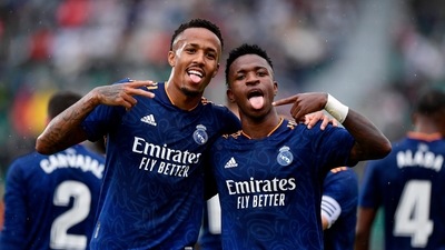 La Liga: Vinícius double leads Madrid to 2-1 win at 10-man Elche (REUTERS)