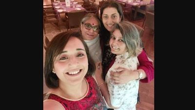 Smriti Irani shared this image with her friends. (Instagram/@smritiiraniofficial)