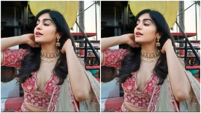 Adah teamed her attire with a statement choker from the house of Anayah Jewellery. (Instagram/@adah_ki_adah) Adah teamed her attire with a statement choker from the house of Anayah Jewellery. (Instagram/@adah_ki_adah)