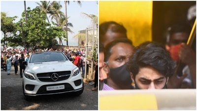 Aryan Khan arrived home to a loud welcome. Aryan Khan arrived home to a loud welcome.