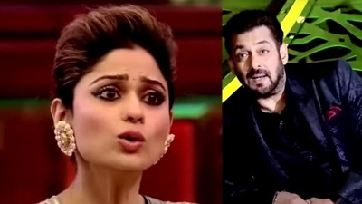 Bigg Boss 15 host Salman Khan accused Shamita Shetty of behaving like a queen. Bigg Boss 15 host Salman Khan accused Shamita Shetty of behaving like a queen.