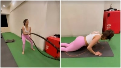 Janhvi Kapoor kickstarts the weekend with animal flow workout (Instagram/@janhvikapoor) Janhvi Kapoor kickstarts the weekend with animal flow workout (Instagram/@janhvikapoor)