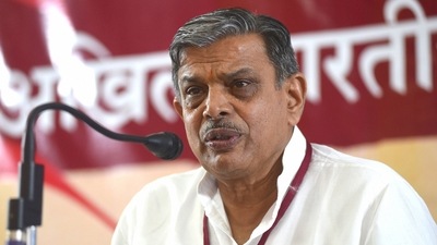 Rashtriya Swayamsevak Sangh (RSS) general secretary Dattatreya Hosabale. (PTI Photo) Rashtriya Swayamsevak Sangh (RSS) general secretary Dattatreya Hosabale. (PTI Photo)