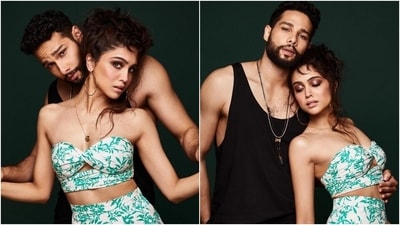 Sharvari Wagh in midriff-baring bralette, skirt channels Babli with her Bunty Siddhant Chaturvedi Sharvari Wagh in midriff-baring bralette, skirt channels Babli with her Bunty Siddhant Chaturvedi